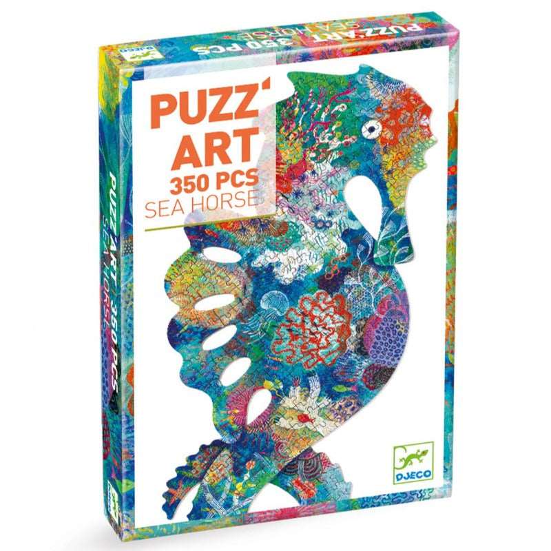 puzz art sea horse djeco
