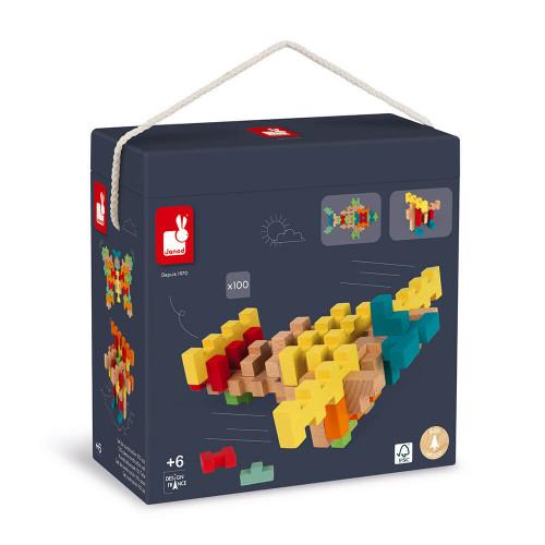 SET DE CONSTRUCTION 100 PIECES (BOIS)