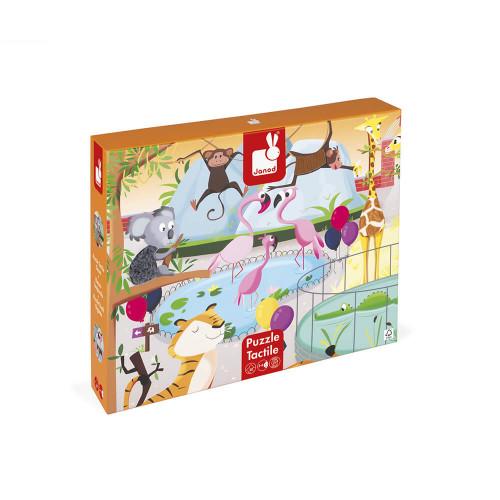 PUZZLE TACTILE JOURNEE ZOO 20 PIECES