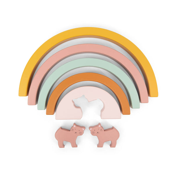 ARC-EN-CIEL À EMPILER EN BOIS - MRS CHAT