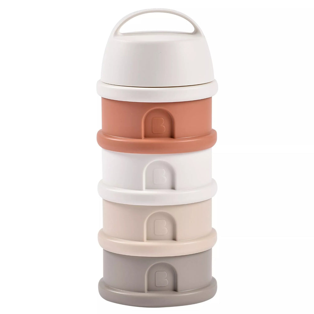 BOITE DOSEUSE 4 COMPARTIMENTS - COTTON WHITE / TERRACOTTA