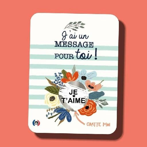 JE T AIME CARTE A GRATTER