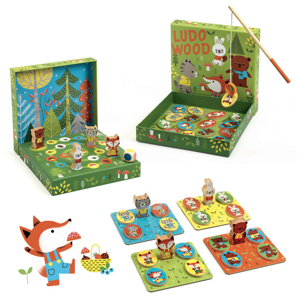 LUDO WOOD - 4 JEUX