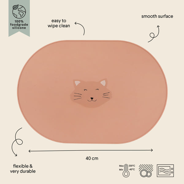 SET DE TABLE EN SILICONE - MME CHAT