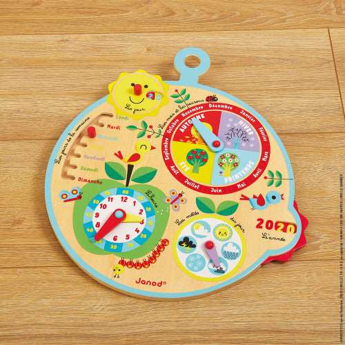 CALENDRIER AU FIL DU TEMPS FRANCAIS (BOIS)