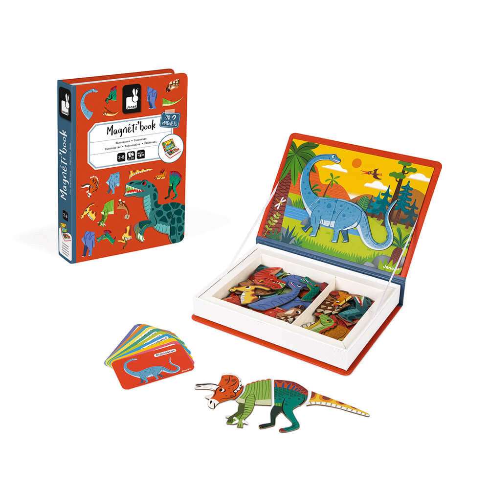 MAGNETI'BOOK DINOSAURES - 40 MAGNETS