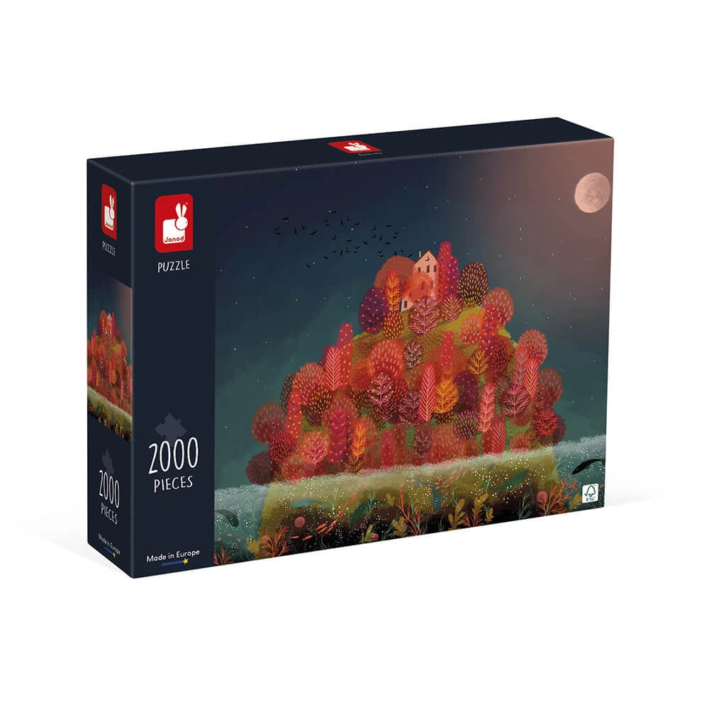 PUZZLE AUTOMNE ROUGE 2000 PIECES